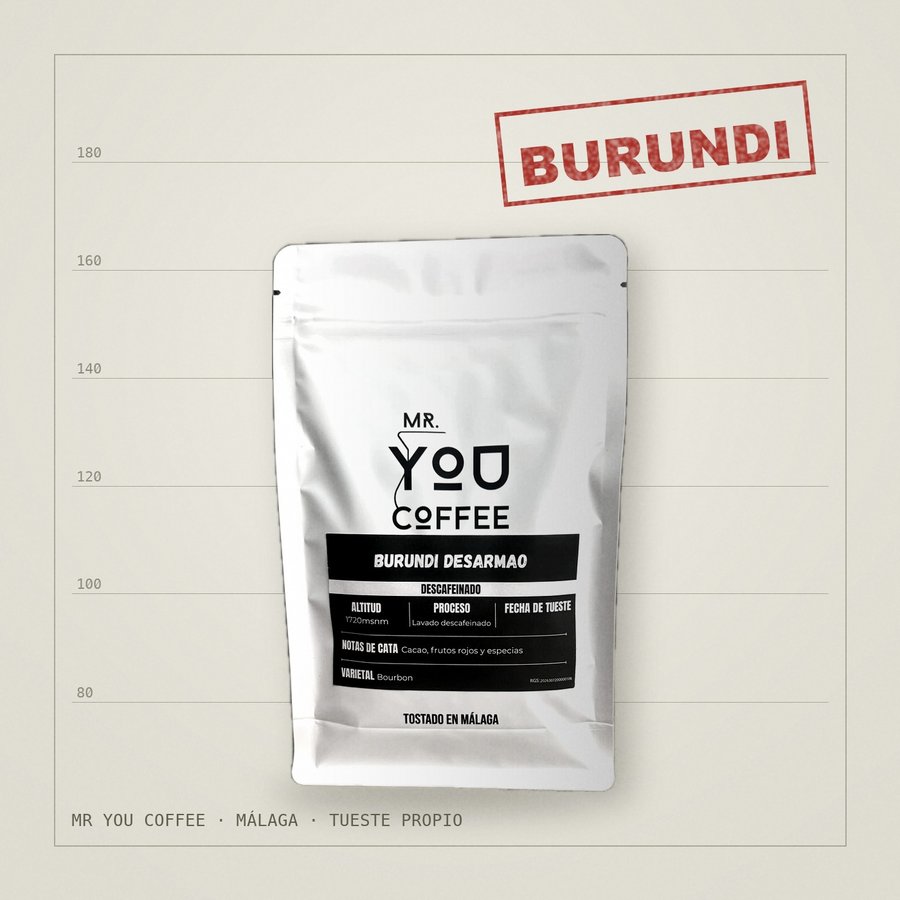 Bolsa de Café Burundi Desarmao descafeinado de Mr You Coffee